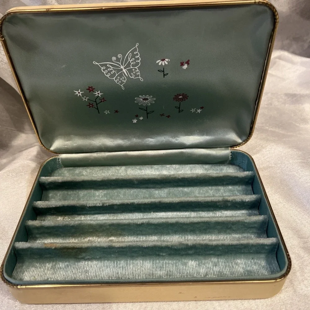 Farrington Vintage Clamshell‎ Jewelry Case 60s Travel USA Classic Vanity 7